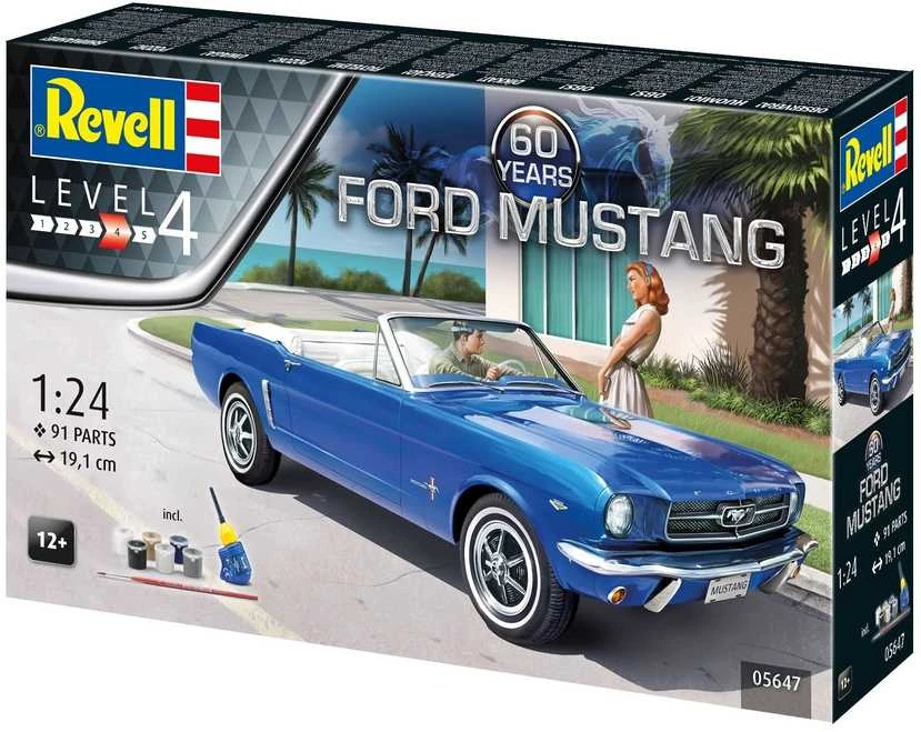Revell Ford Mustang 60 metų jubiliejinis dovanų rinkinys 1:24