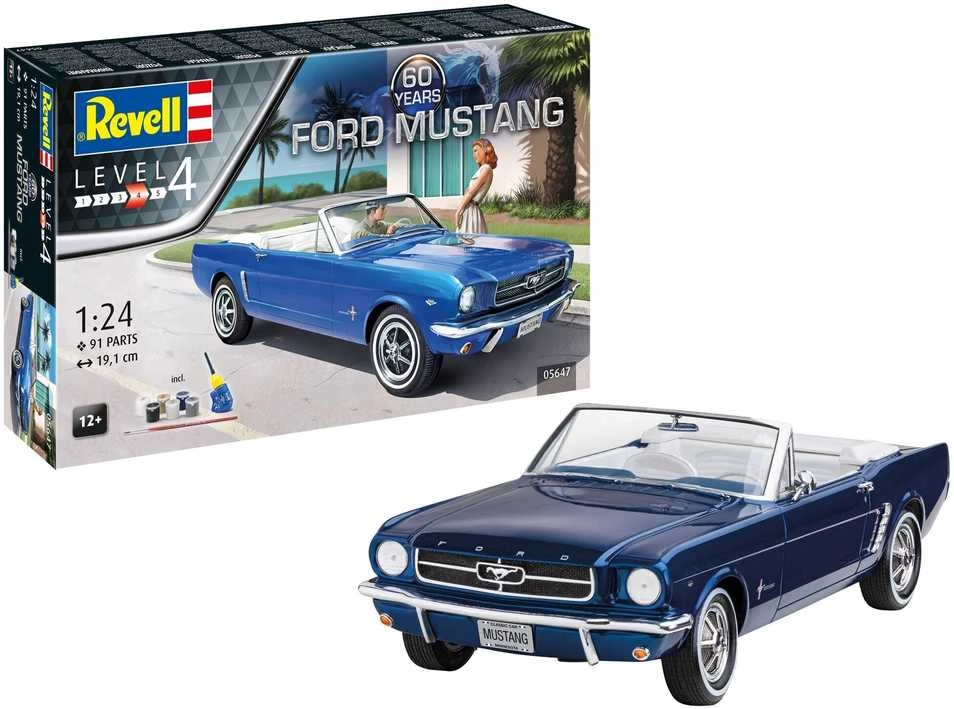 Revell Ford Mustang 60 metų jubiliejinis dovanų rinkinys 1:24
