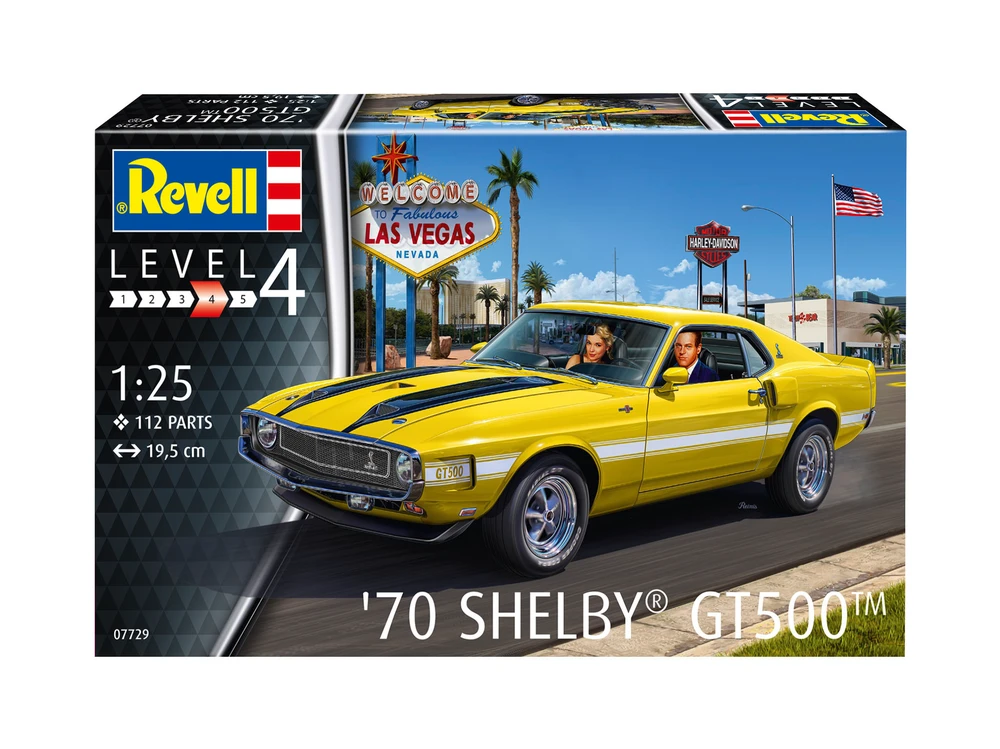Revell Ford Mustang Shelby GT500 1970 1:25 surenkamas plastikinis modelis