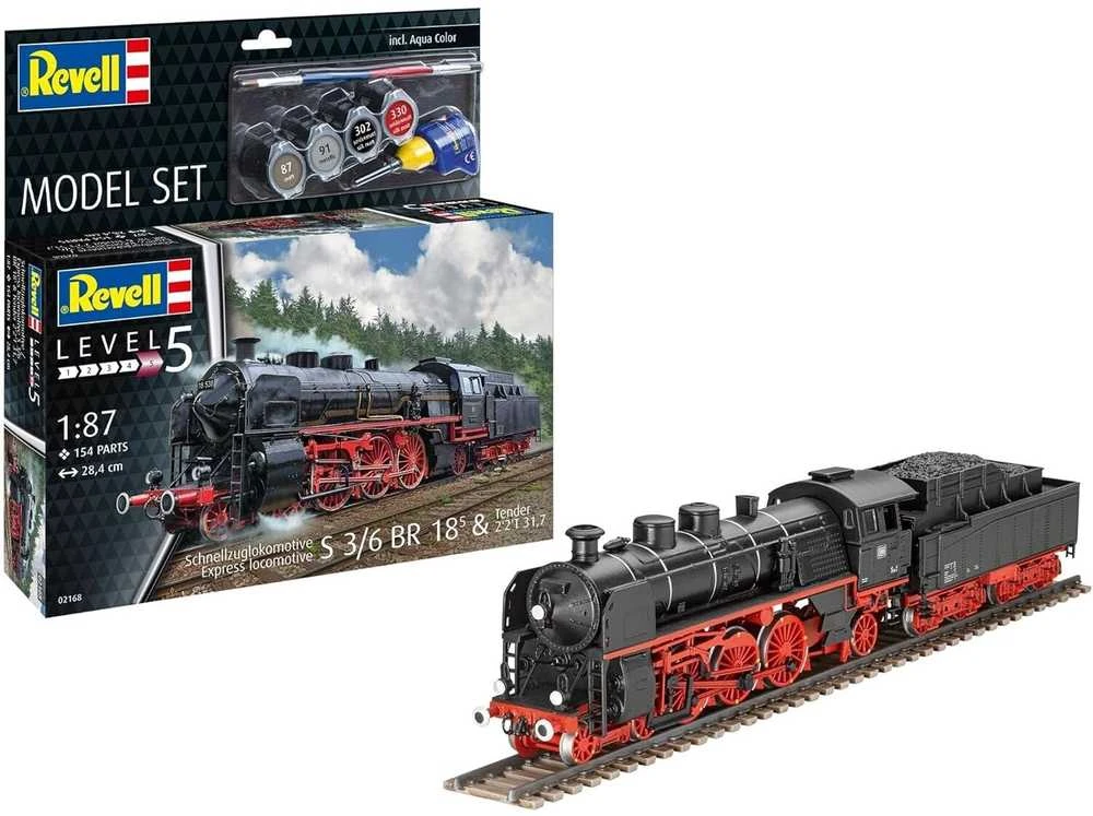 Revell garvežio S3/6 BR 18(5) su tenderiu dovanų rinkinys 1/87
