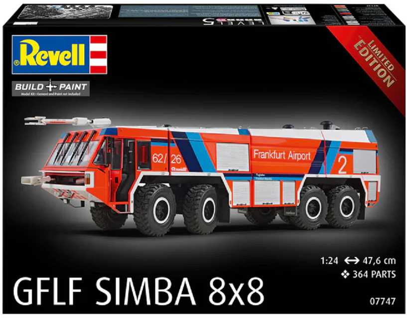 Revell GFLF Simba 8x8 gaisrinis 1/24 plastikinis modelis
