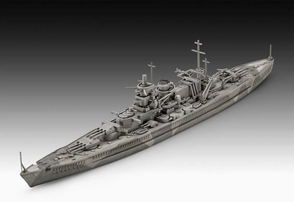 Revell Gneisenau karo laivo modelis 1:1200 dovanų rinkinys