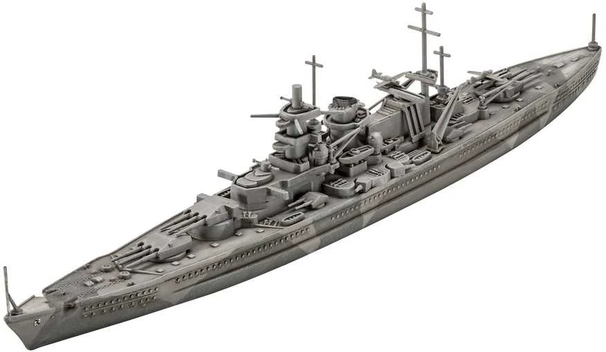 Revell Gneisenau karo laivo modelis 1:1200 dovanų rinkinys
