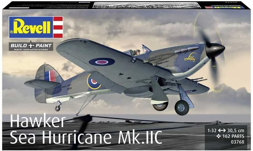Revell Hawker Sea Hurricane Mk.IIC 1/32 plastikinis lėktuvo modelis surinkimui