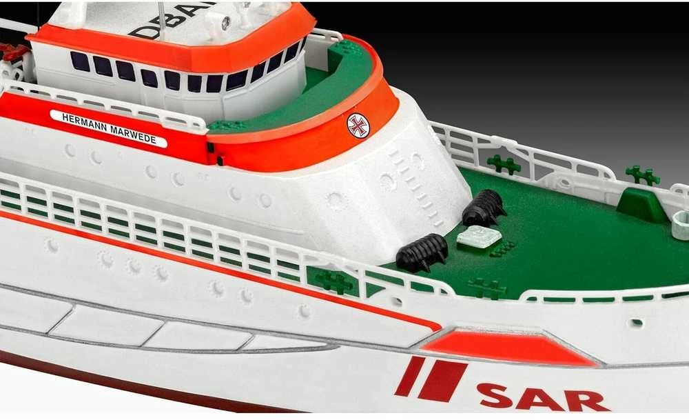 Revell Hermann Marwede 1:200 jūrų gelbėjimo laivas – dovanų komplektas 65812