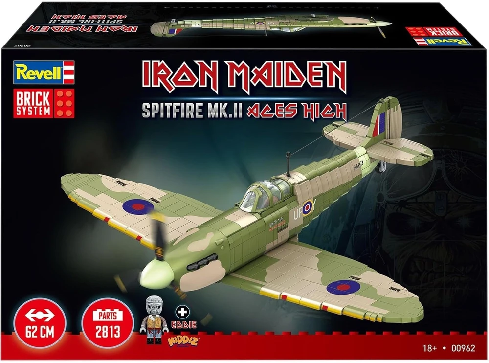 Revell Iron Maiden Spitfire Mk.II 1:18 konstruktorius – 2802 det., 18+