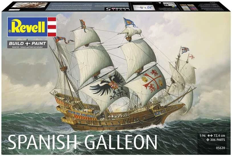 Revell Ispaniškas galeonas 1:96 plastikinis laivo modelis 72,4 cm 05620