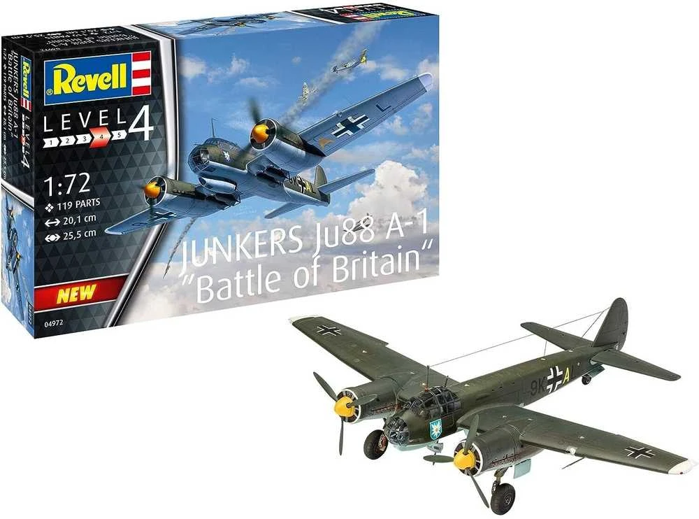 Revell – Junkers Ju 88 A-1 Battle of Britain, 1/72, 04972