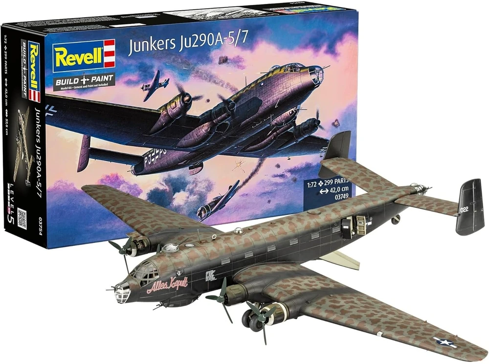Revell Junkers Ju290A-5/7 Seeadler 1/72 plastikinis lėktuvo modelis