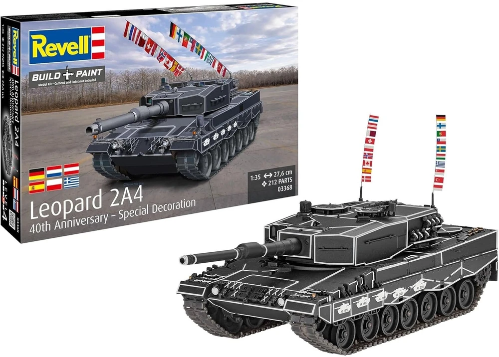 Revell Leopard 2A4 40-mečio specialus dekoras – 1/35 tanko modelis