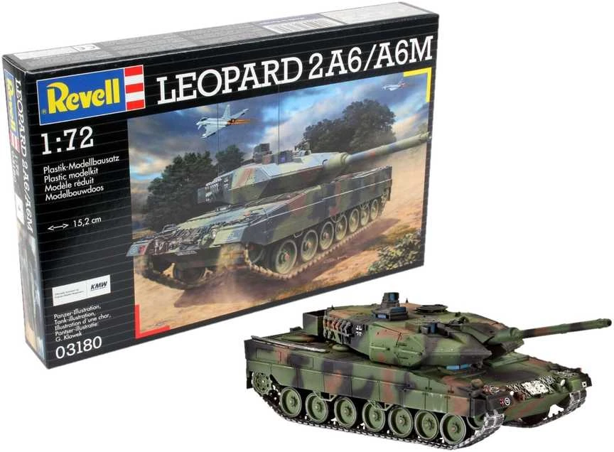 Revell Plastikinis modelis Leopard 2A6/A6M 1:72, rudas