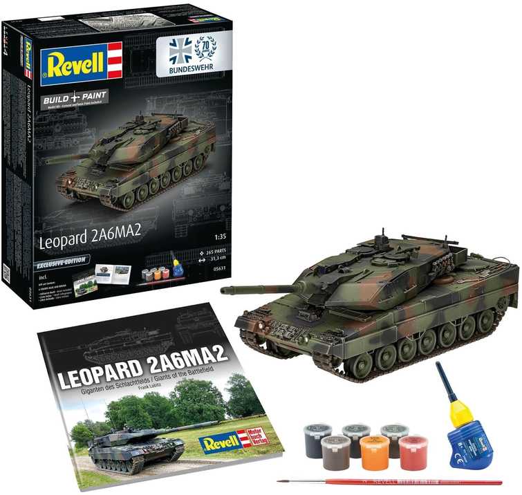 Revell Leopard 2A6MA2 1/35 dovanų rinkinys „70 metų Bundeswehr“