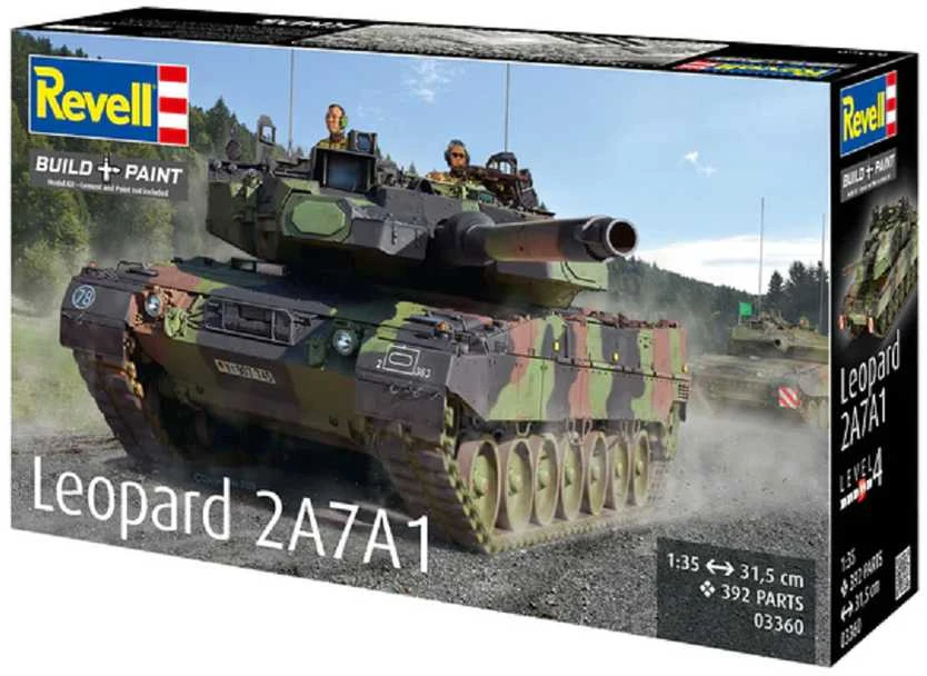 Revell Leopard 2A7A1 1/35 plastikinis tanko modelis