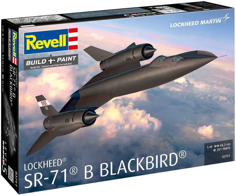 Revell Lockheed SR-71B Blackbird 1/48 plastikinis lėktuvo modelis