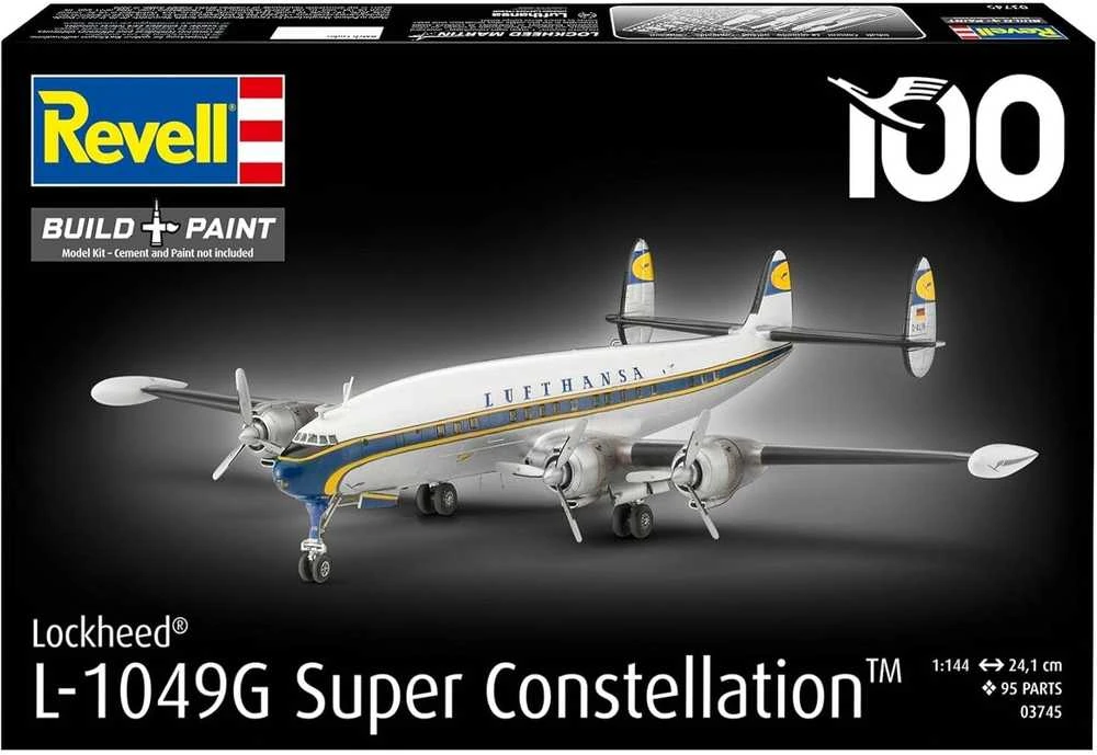 Revell Lockheed Super Constellation Lufthansa lėktuvas 1/144