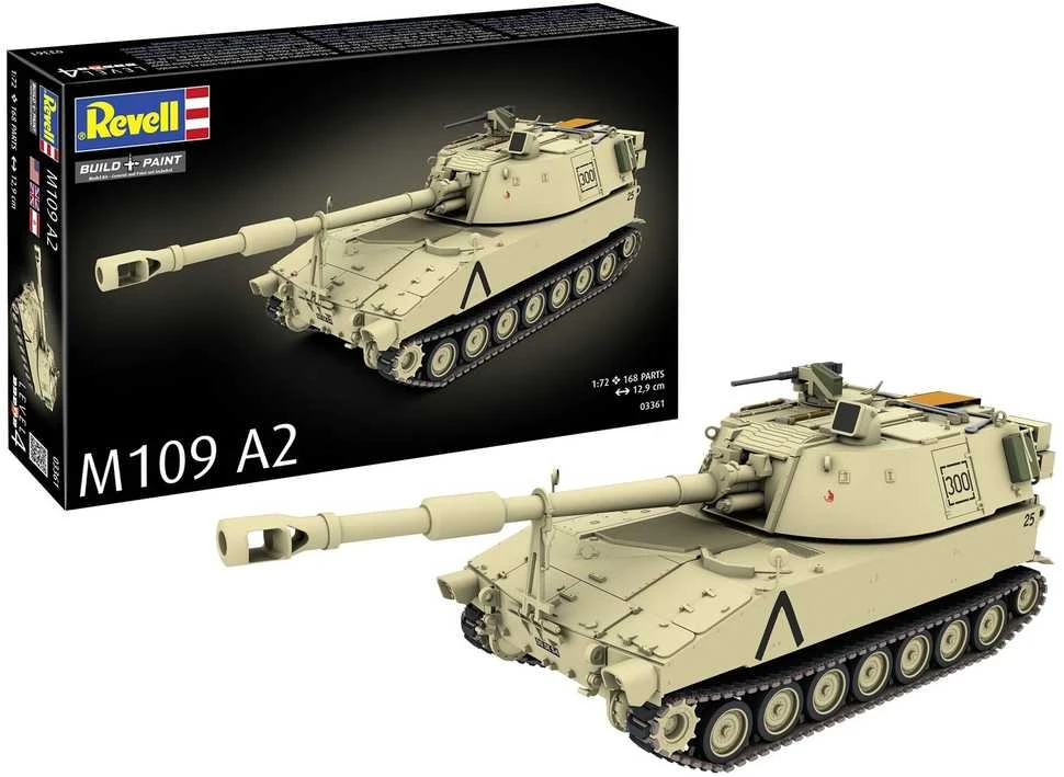 Revell M109A2 savaeigė haubica, 1:72 plastikinis rinkinys (03361)