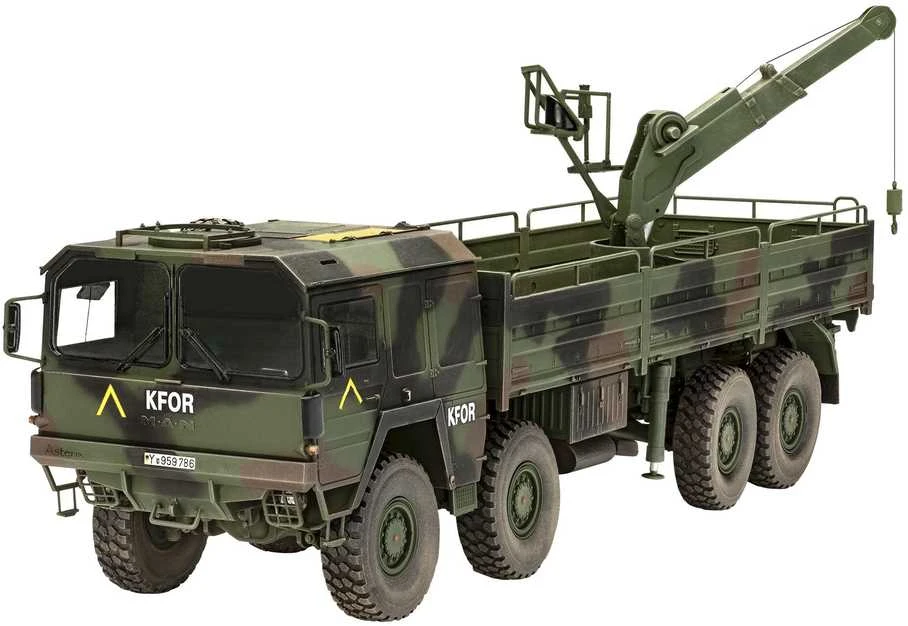 Revell MAN 10 t Milgl 8x8 karinis sunkvežimis 1:35 (03367)