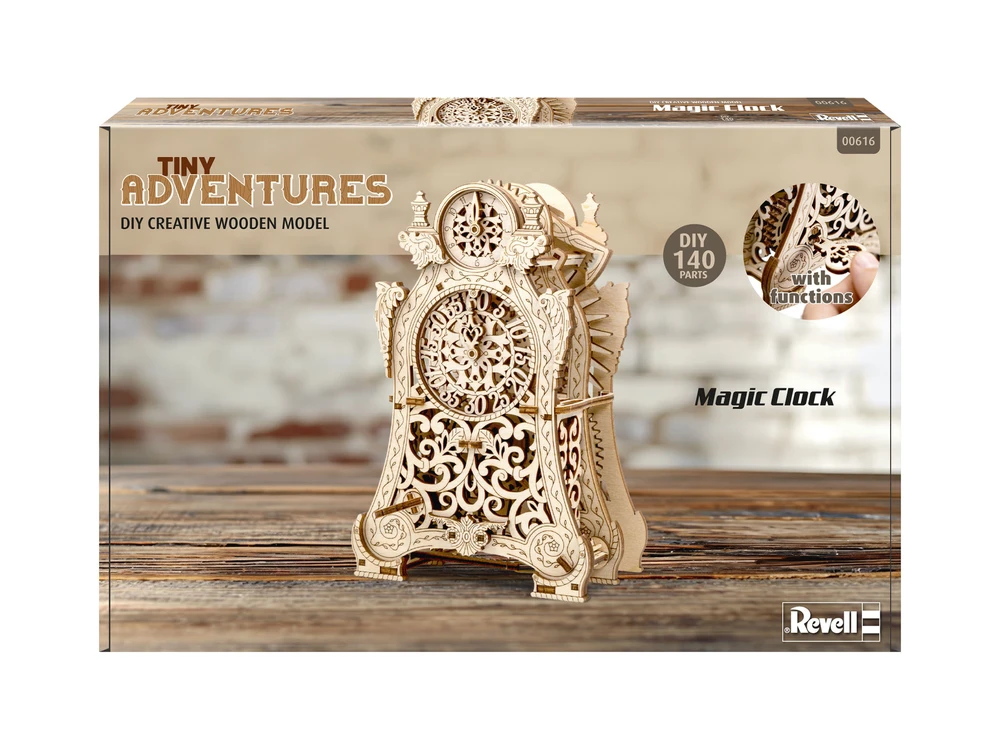 Revell medinis konstruktorius Magic Clock Tiny Adventures, 140 det.