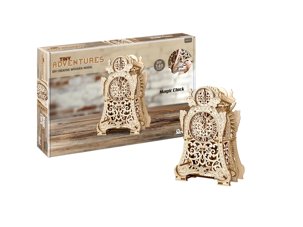 Revell medinis konstruktorius Magic Clock Tiny Adventures, 140 det.