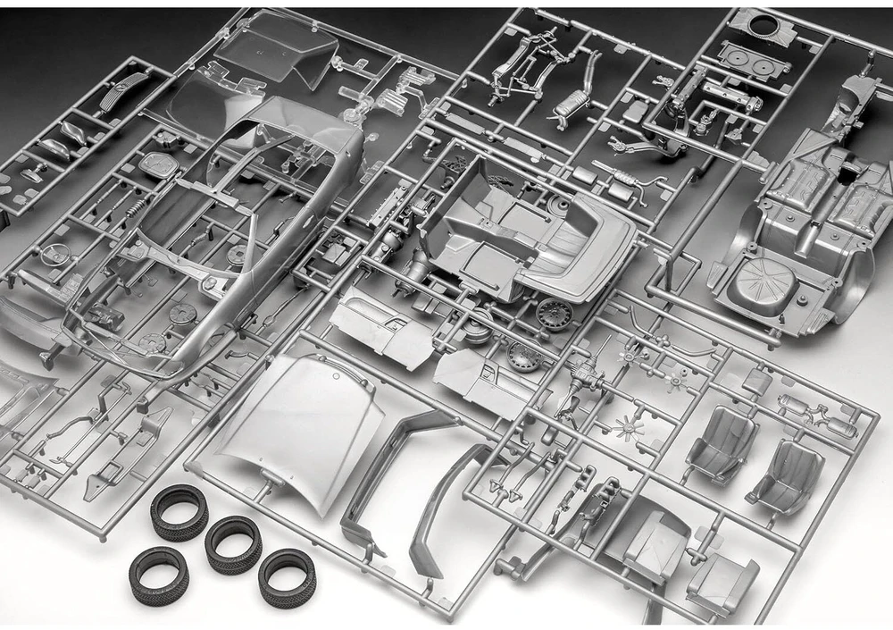 Revell Mercedes-Benz 300 SL kupė plastikinis modelis 1:24 dovanų rinkinys
