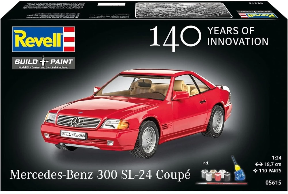 Revell Mercedes-Benz 300 SL kupė plastikinis modelis 1:24 dovanų rinkinys