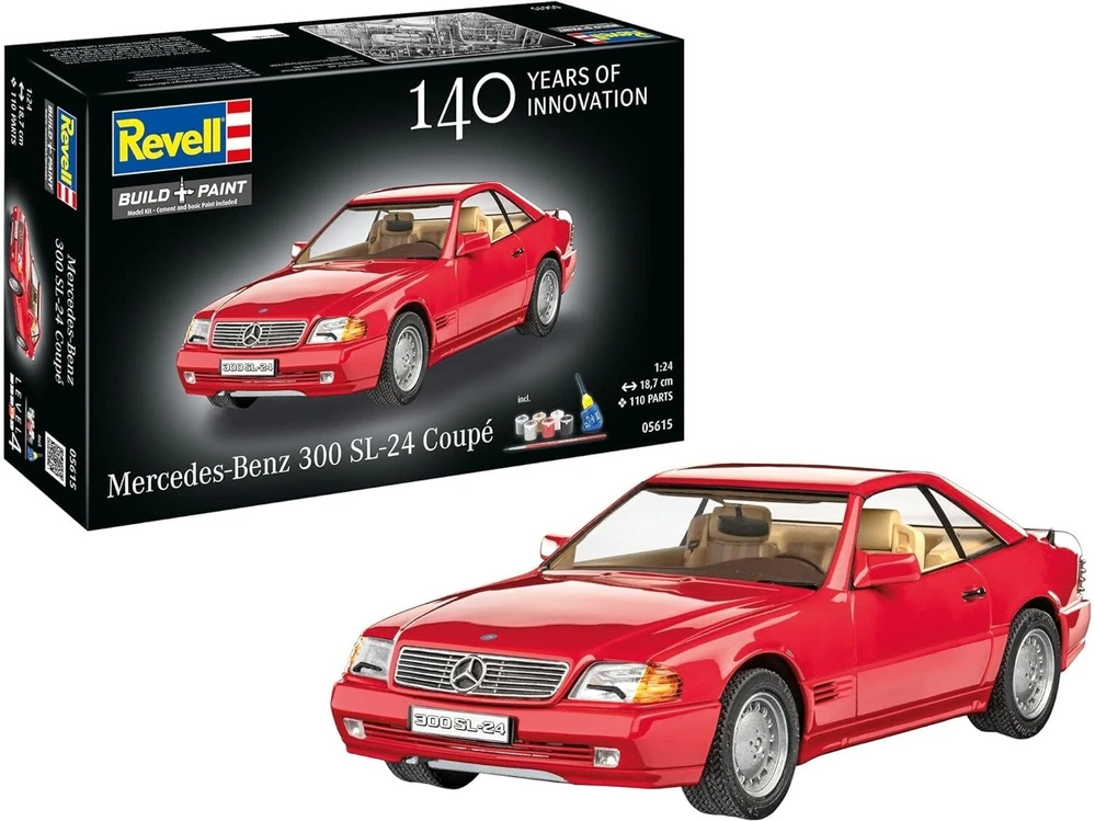 Revell Mercedes-Benz 300 SL kupė plastikinis modelis 1:24 dovanų rinkinys