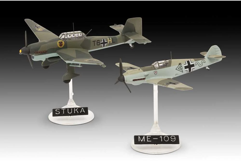 Revell Messerschmitt Bf 109E & Junkers Ju 87B Stuka 1/144 komplektas 03770