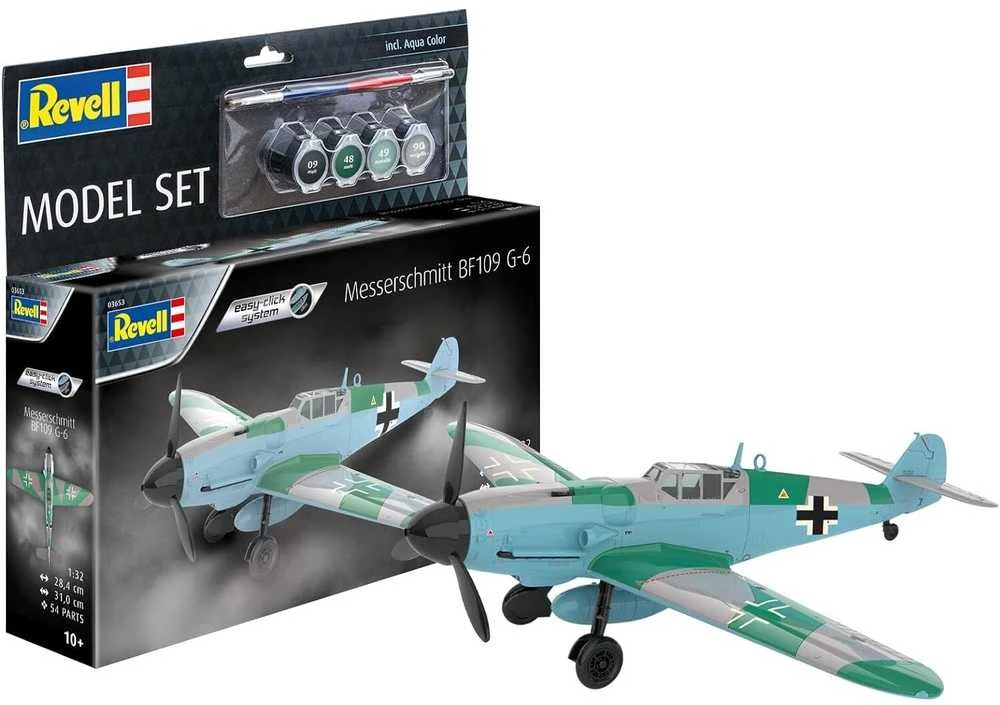 Revell Messerschmitt Bf 109G-6 1/32 Easy-Click dovanų rinkinys (63653)