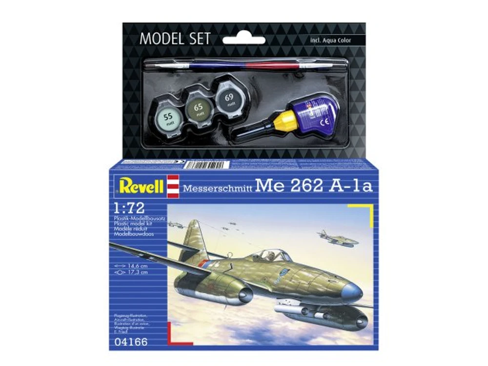 Revell Messerschmitt Me 262 A-1a 1/72 dovanų rinkinys – plastikinis modelis