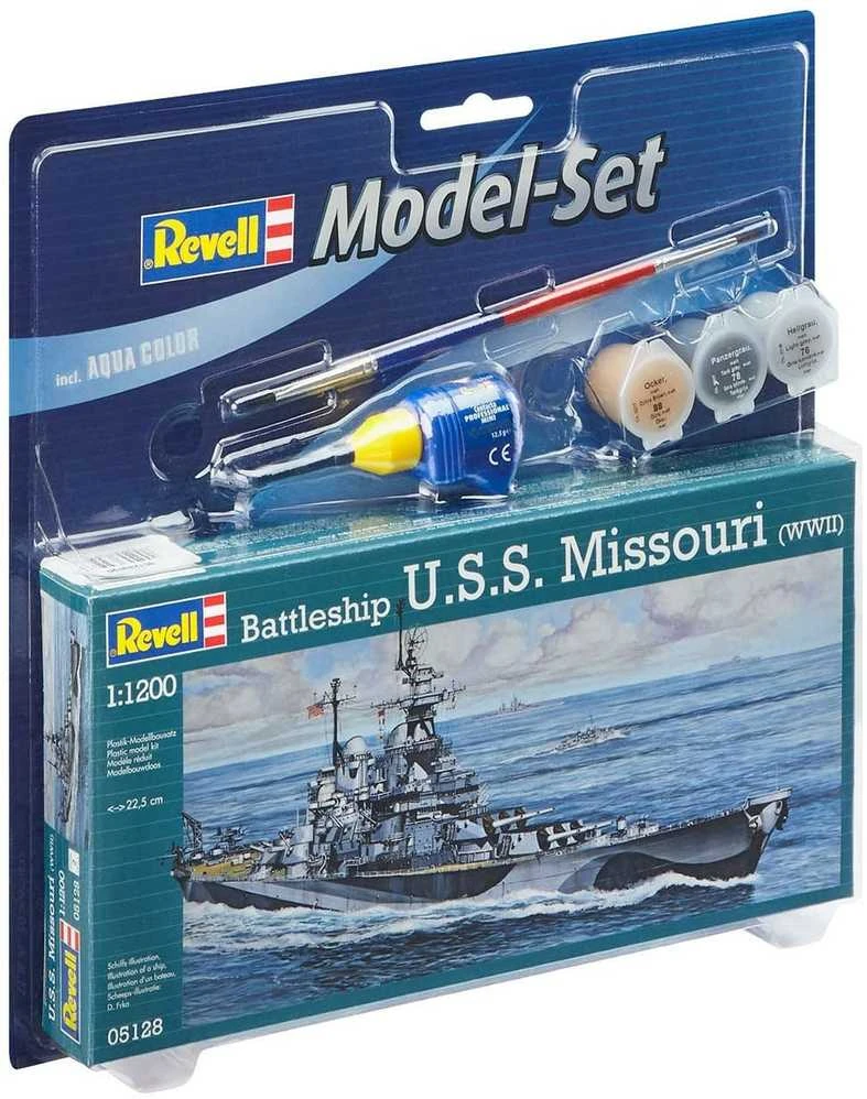 Revell Model Set Battleship U.S.S. - PLASTIKINIS modeliavimo rinkinys