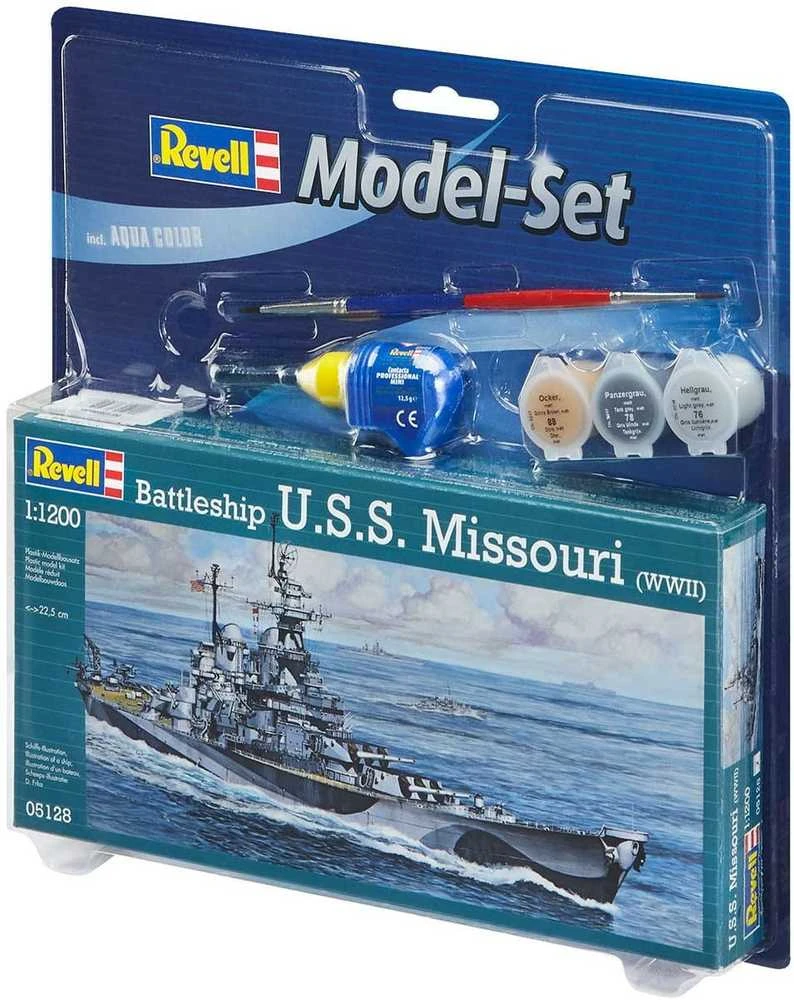 Revell Model Set Battleship U.S.S. - PLASTIKINIS modeliavimo rinkinys