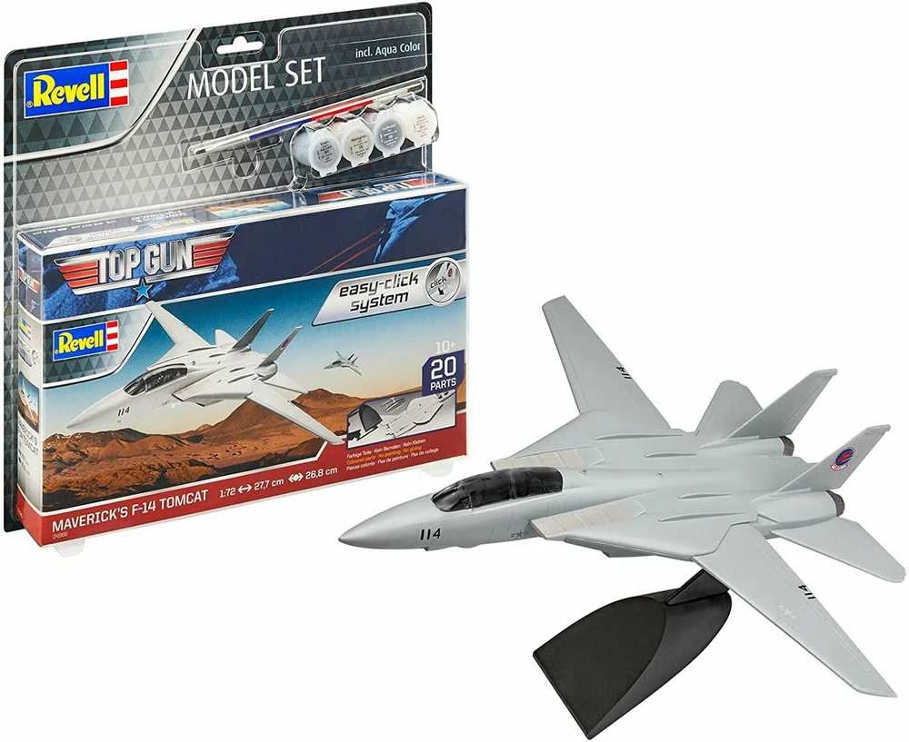Revell Model Set F-14 Tomcat "Top Gun" - PLASTIKINIS modeliavimo rinkinys