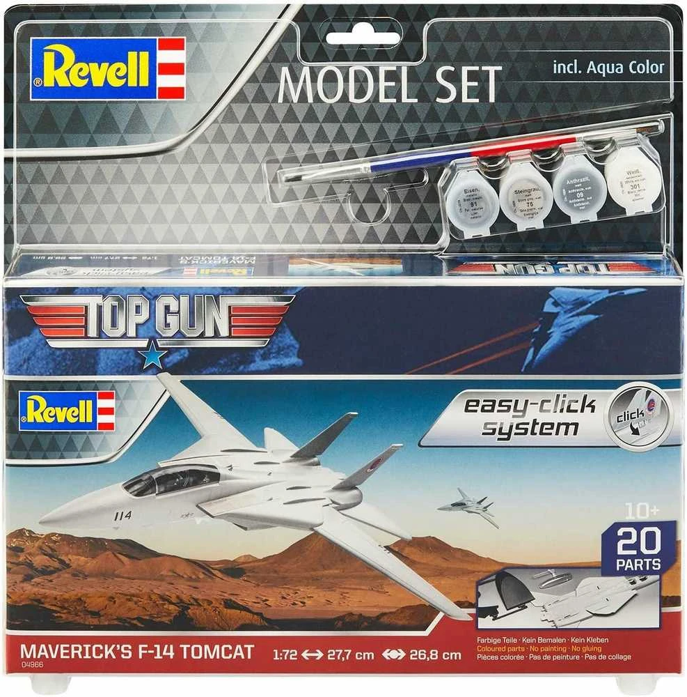 Revell Model Set F-14 Tomcat "Top Gun" - PLASTIKINIS modeliavimo rinkinys