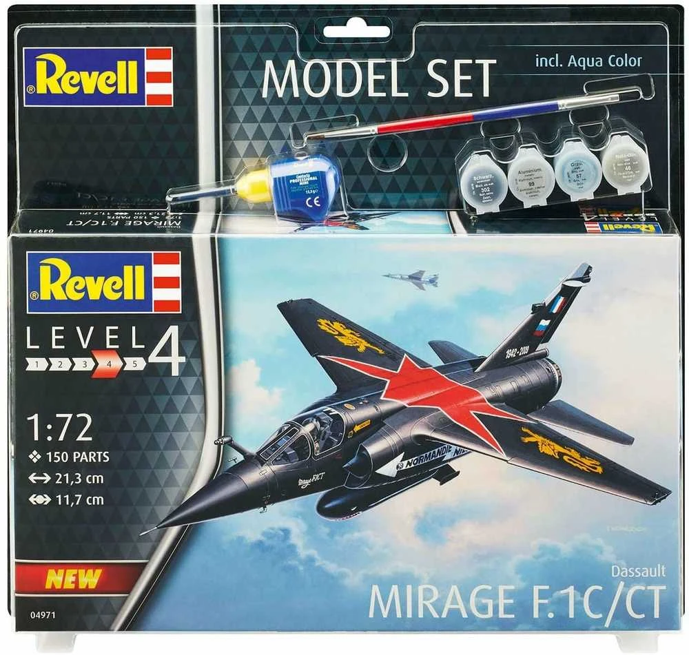 Revell Model Set Mirage F-1C - PLASTIKINIS modeliavimo rinkinys