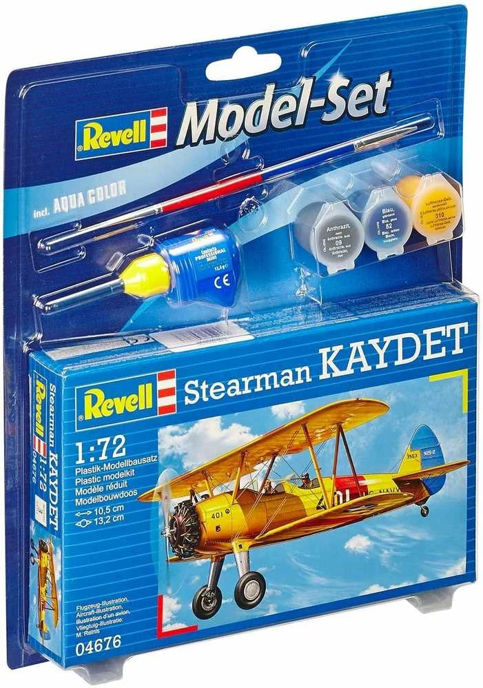 Revell Model Set Stearman Kaydet - PLASTIKINIS modeliavimo rinkinys