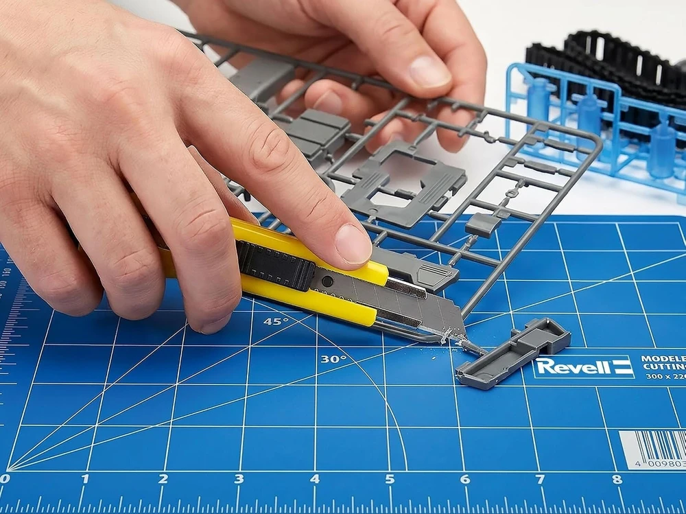 Revell Modelių konstravimo įrankių rinkinys pradedančiajam su pjovimo kilimėliu