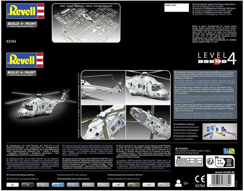 Revell NH90 NFH Navy 1/72 plastikinis sraigtasparnio modelio rinkinys