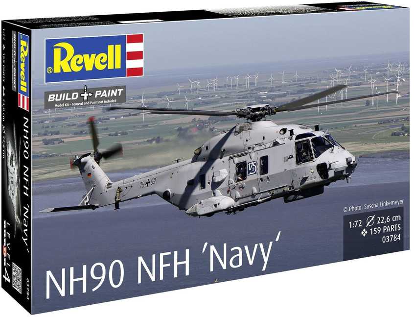 Revell NH90 NFH Navy 1/72 plastikinis sraigtasparnio modelio rinkinys