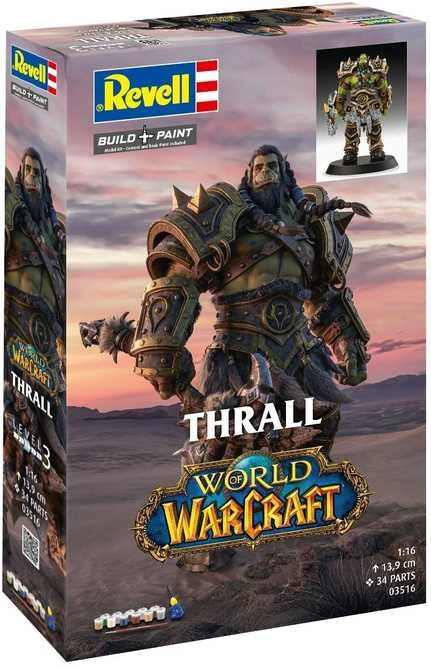 Revell Orc Thrall World of Warcraft dovanų rinkinys 1/16 su dažais