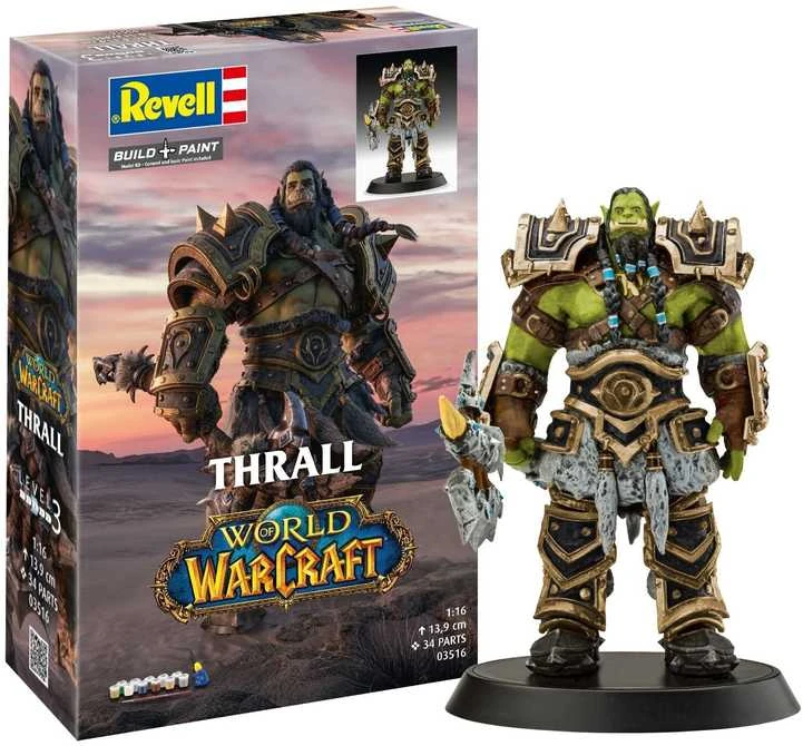 Revell Orc Thrall World of Warcraft dovanų rinkinys 1/16 su dažais