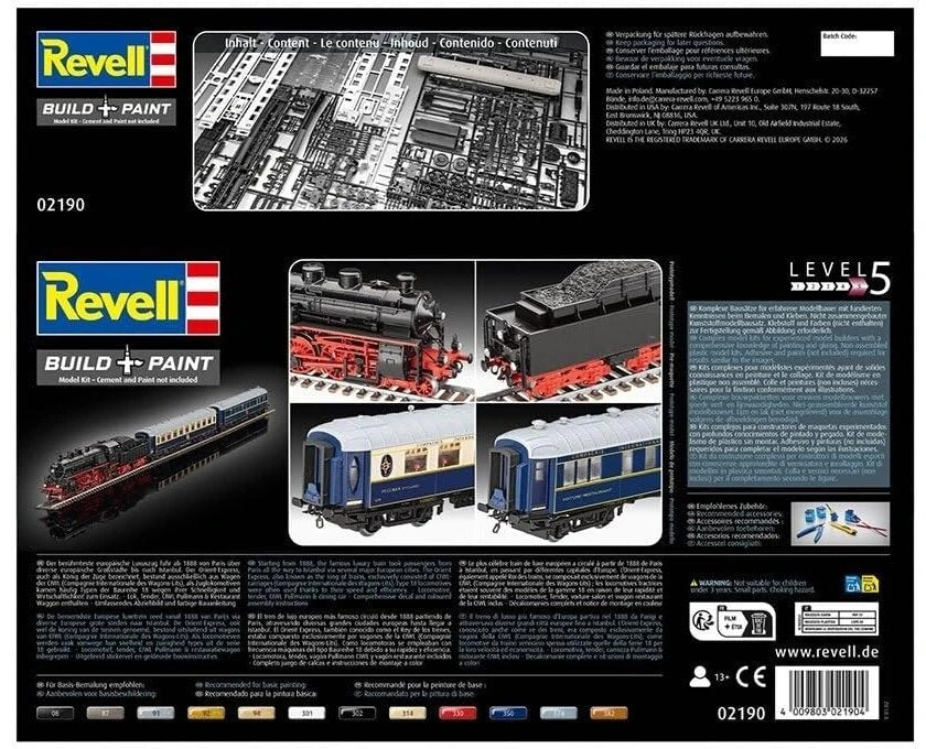 Revell „Orient Express“ plastikinis traukinio modelis 1:87