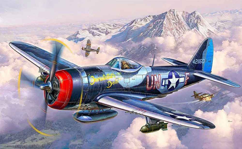 Revell P-47M Thunderbolt - PLASTIKINIS modeliavimo rinkinys