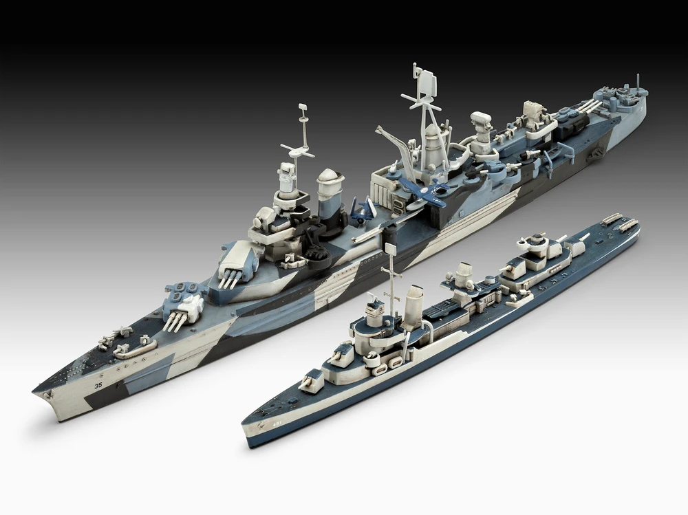 Revell Pacific Warriors USS Fletcher & Indianapolis dovanų rinkinys 1/700