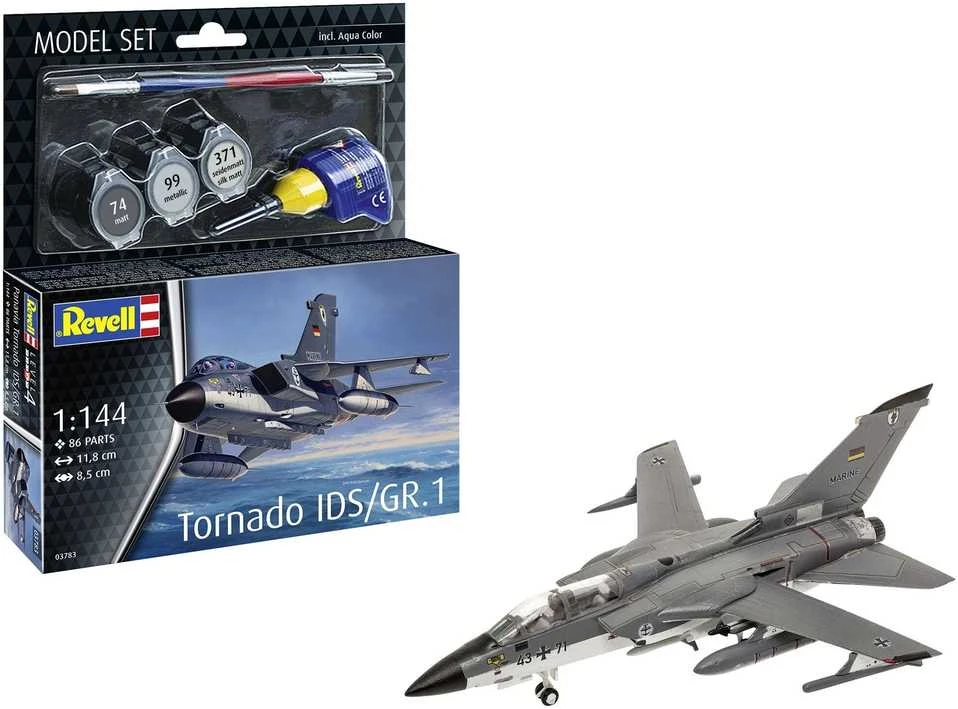 Revell Panavia Tornado IDS/GR.1 1/144 dovanų rinkinys su dažais 63783