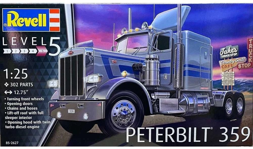 Revell Peterbilt 359 1:25 plastikinis sunkvežimio surinkimo modelis