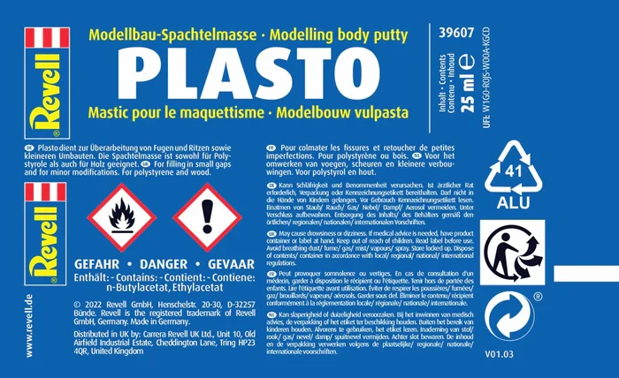 Revell Plasto kūno glaistas