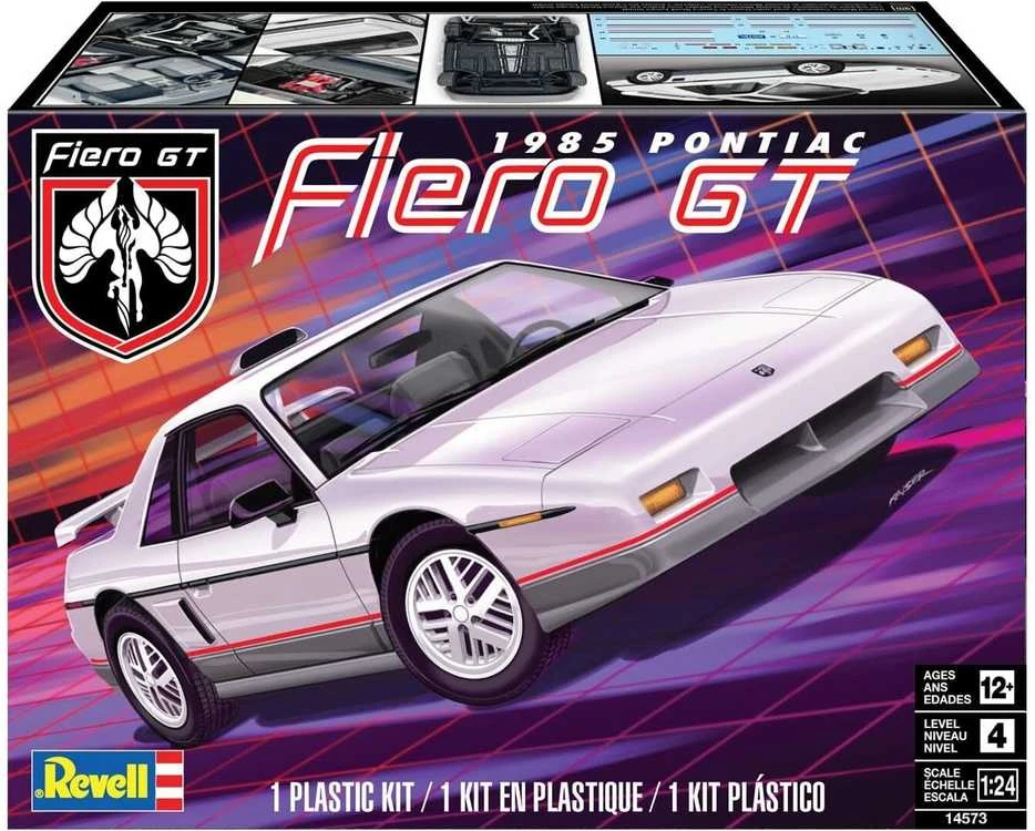 Revell Pontiac Fiero GT 1985 – surenkamas plastikinis modelis 1:24 14573
