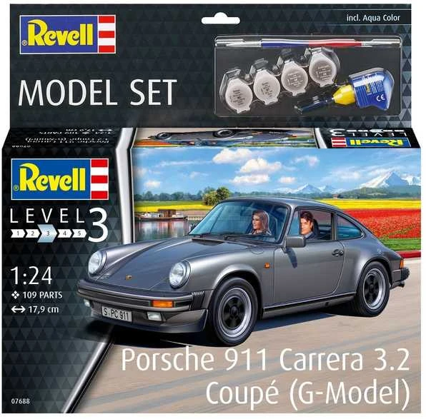 Revell Porsche 911 Carrera 3.2 Coupé G modelio dovanų rinkinys 1:24