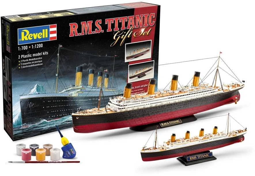 REVELL rinkinys dovanų klijuojamo laivo modelio Titanikas 1:12, 05727