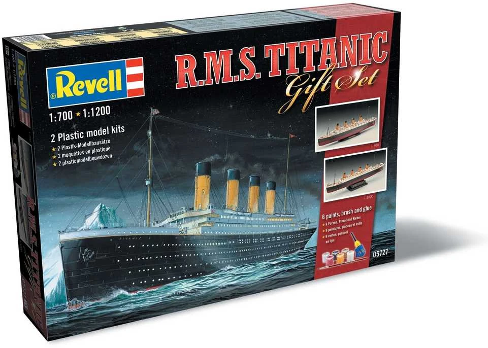 REVELL rinkinys dovanų klijuojamo laivo modelio Titanikas 1:12, 05727